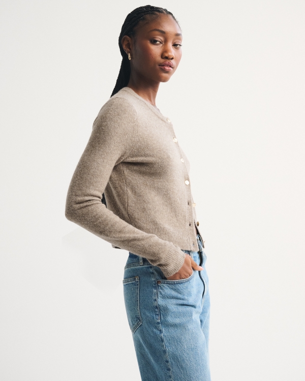 Shrunken Crew Cardigan