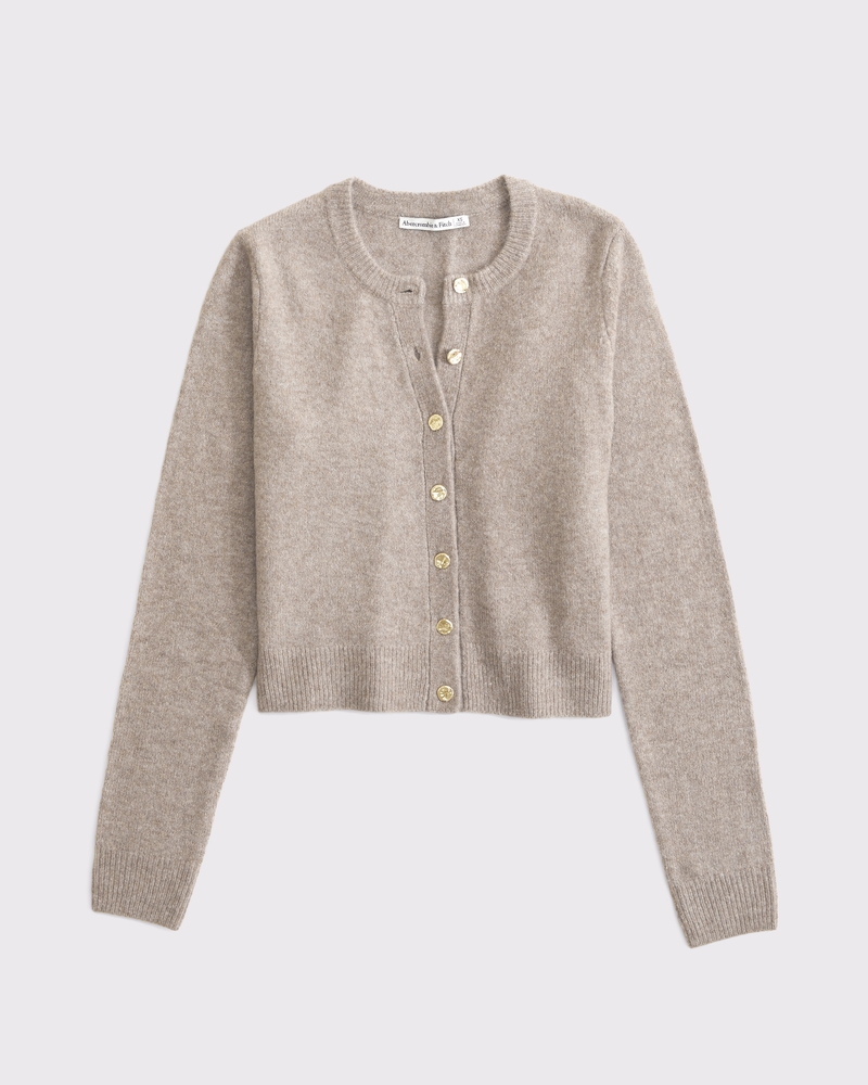 Shrunken Crew Cardigan