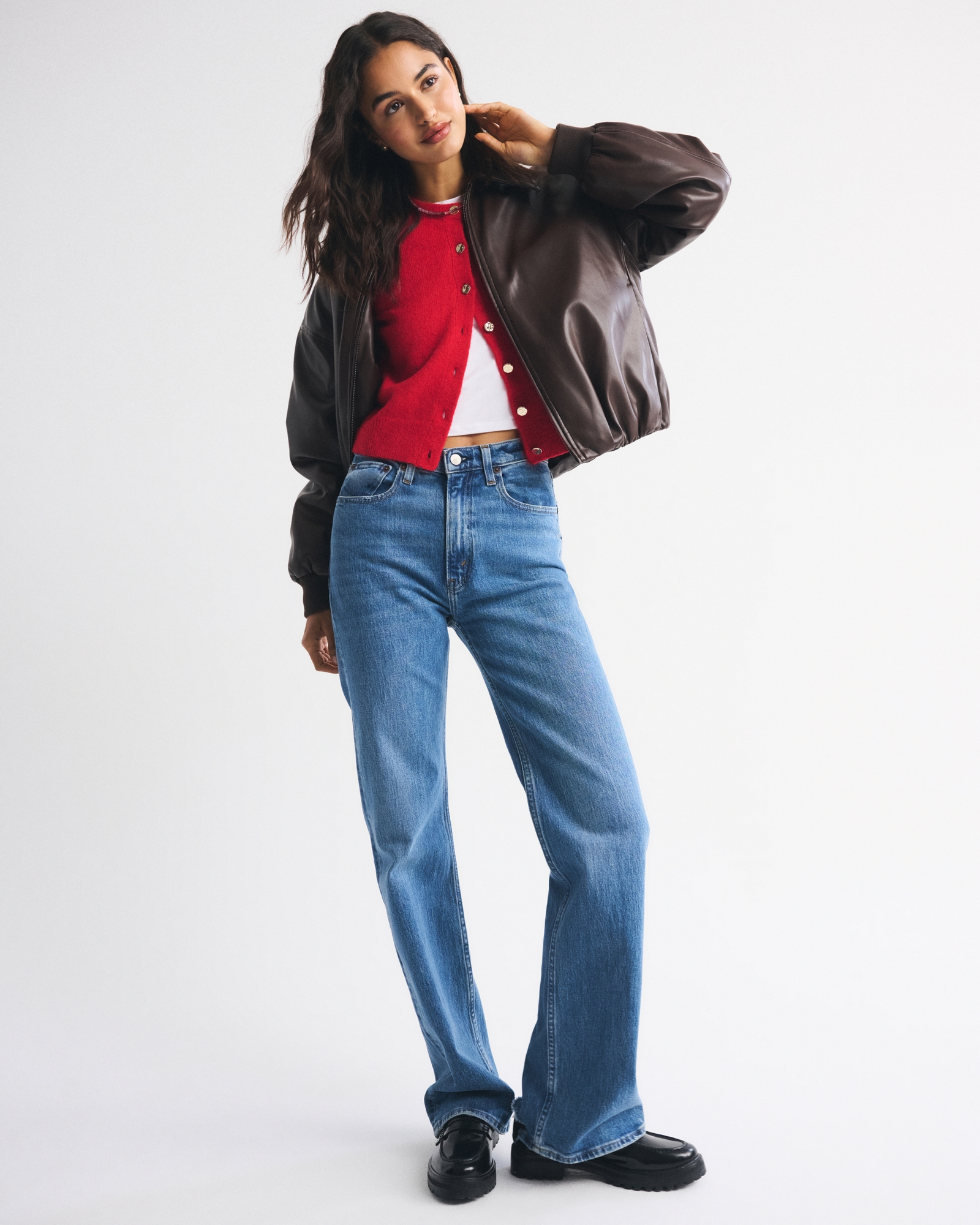 Shrunken Crew Cardigan