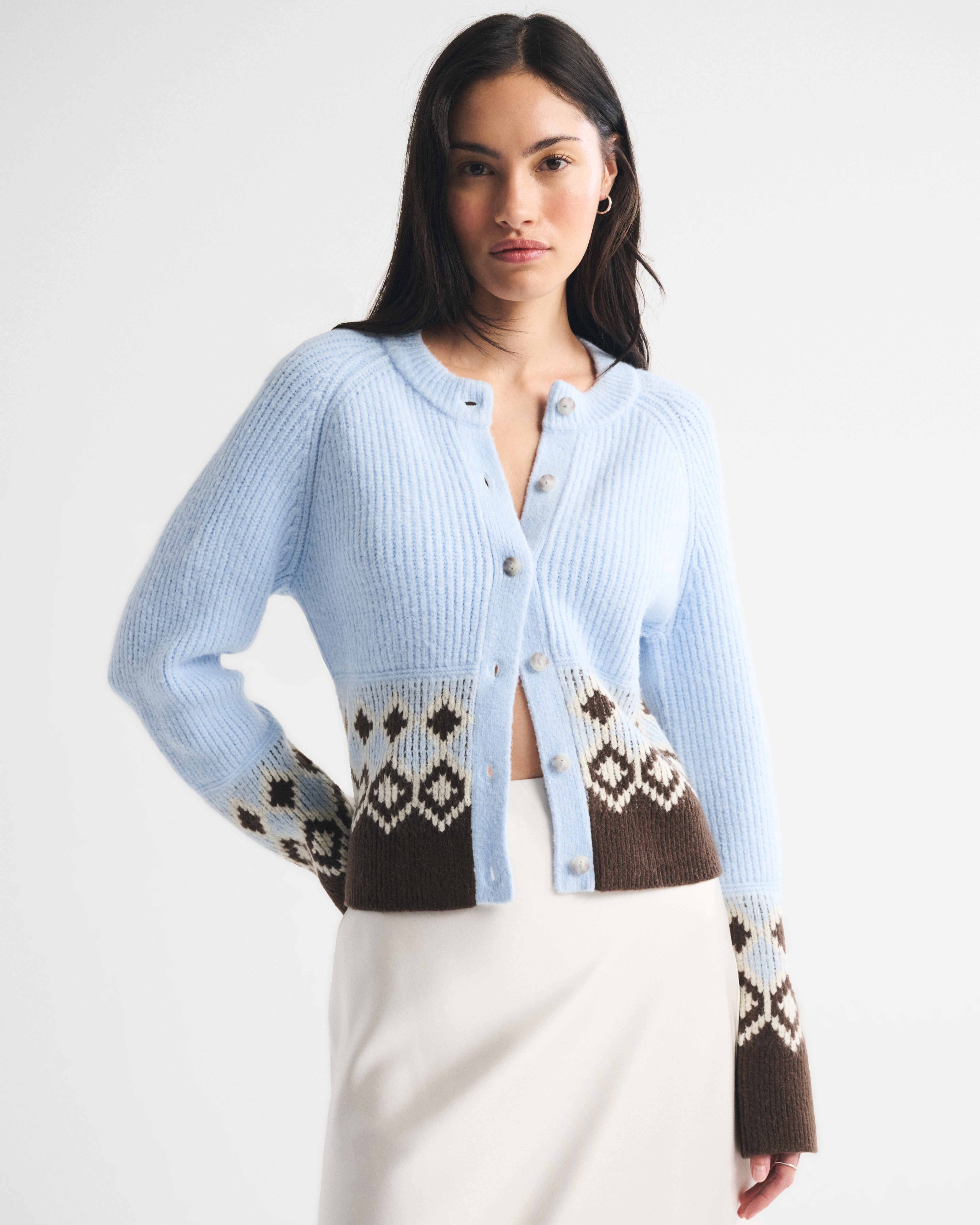Женские кардиганы Abercrombie & Fitch Striped Crew Cardigan — фото 2