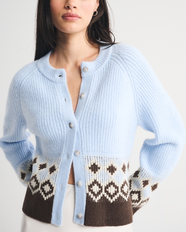 Fairisle Crew Cardigan