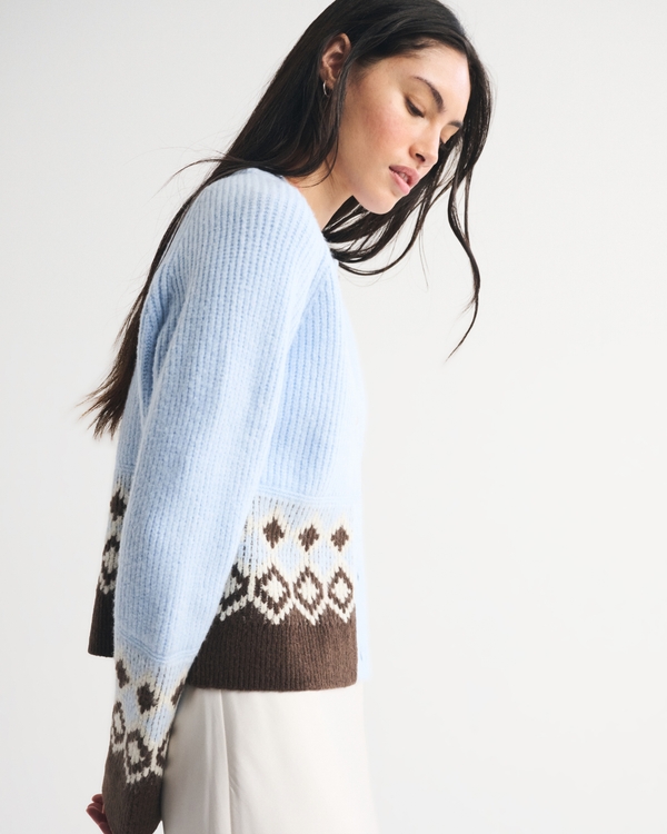 Fairisle Crew Cardigan