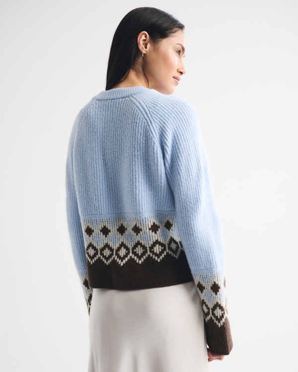 Fairisle Crew Cardigan