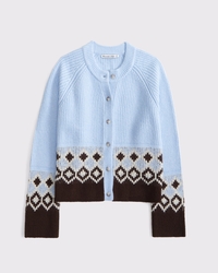 Fairisle Crew Cardigan