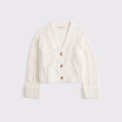 Женские кардиганы Abercrombie & Fitch The A&F Cameron Textural Stitch Cardigan