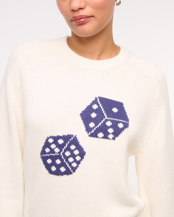 The A&F Madeline Dice Crew Sweater