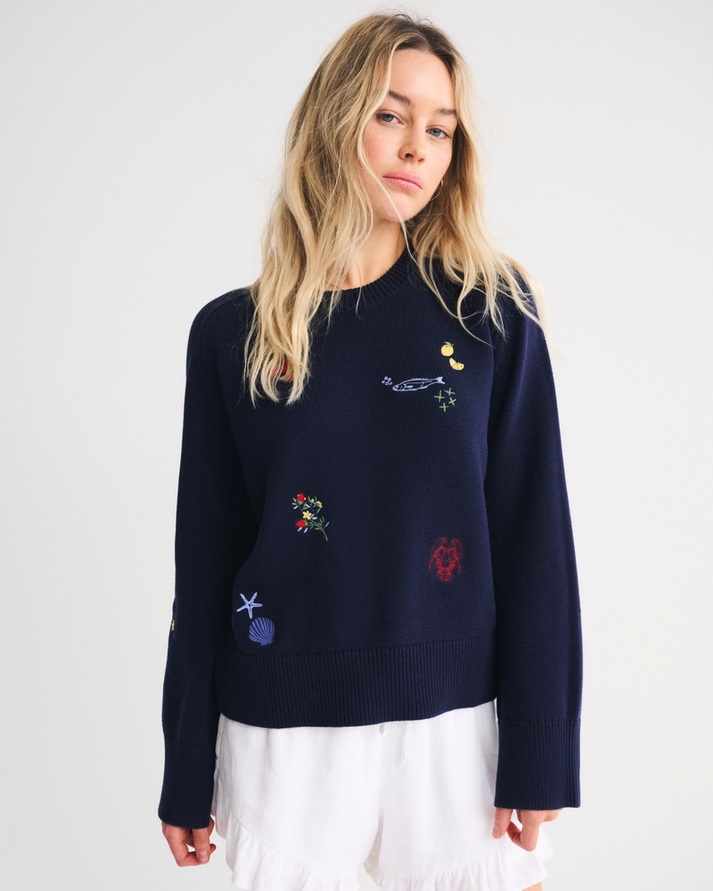 The A&F Madeline Coastal Crew Sweater