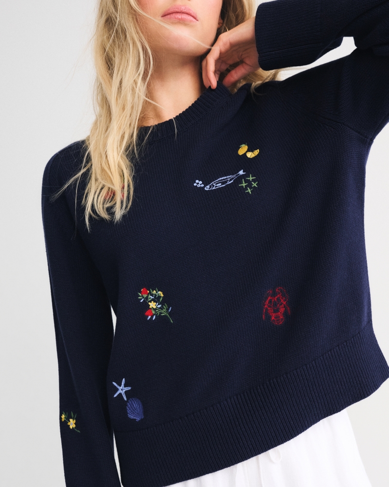 The A&F Madeline Coastal Crew Sweater