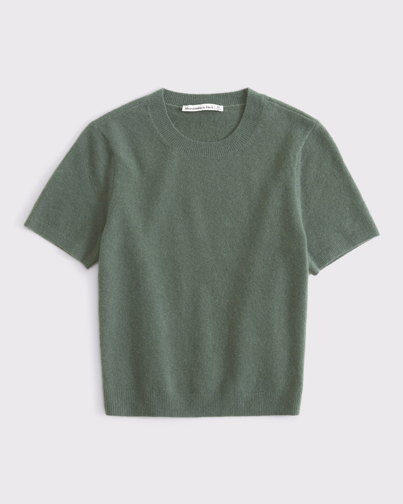 Wool-Blend Skimming Sweater Tee