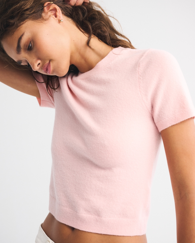Wool-Blend Skimming Sweater Tee