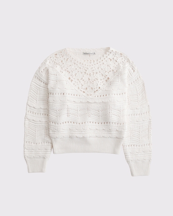 Cutwork Crew Sweater from Abercrombie & Fitch - $59.99