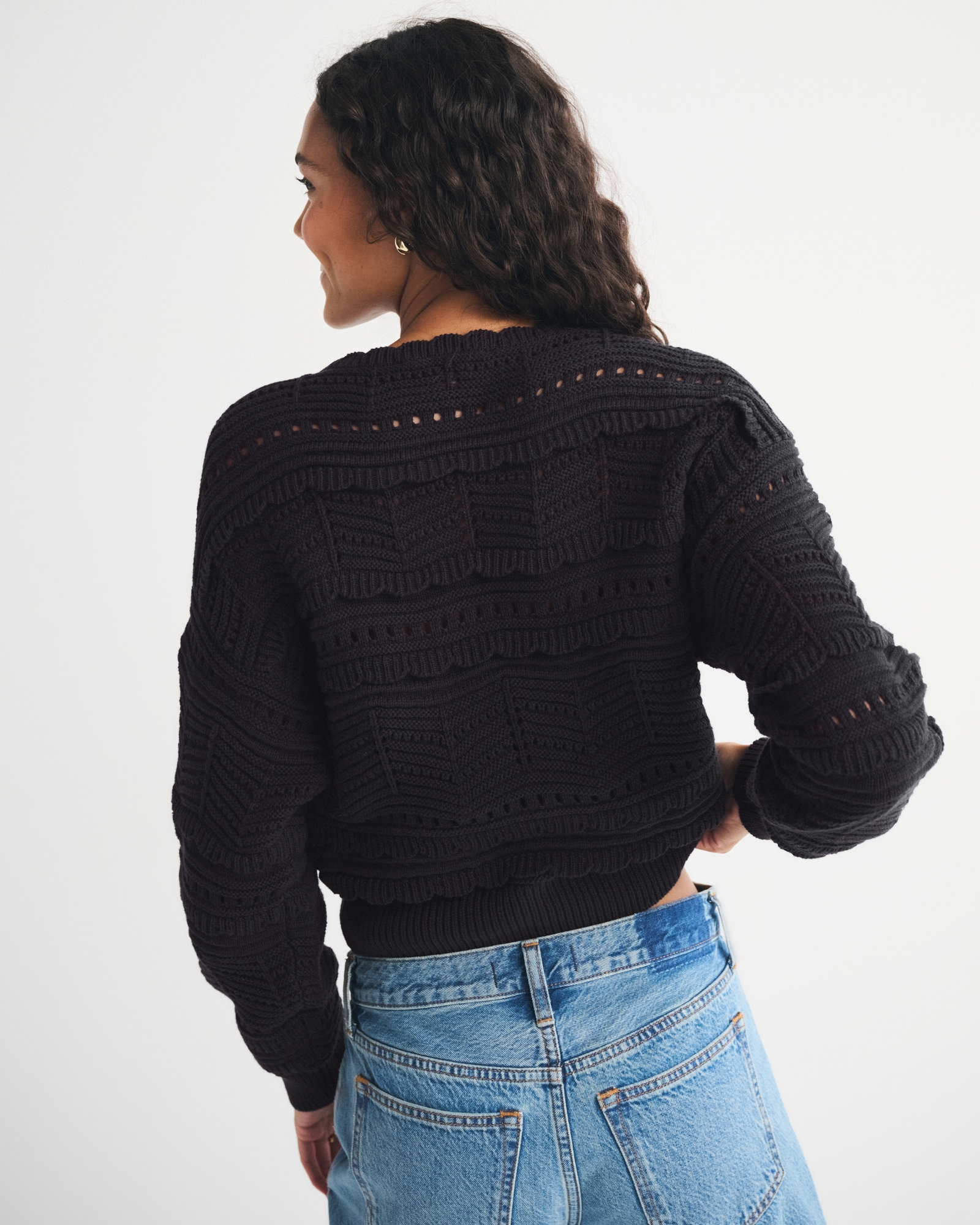 Cutwork Crew Sweater