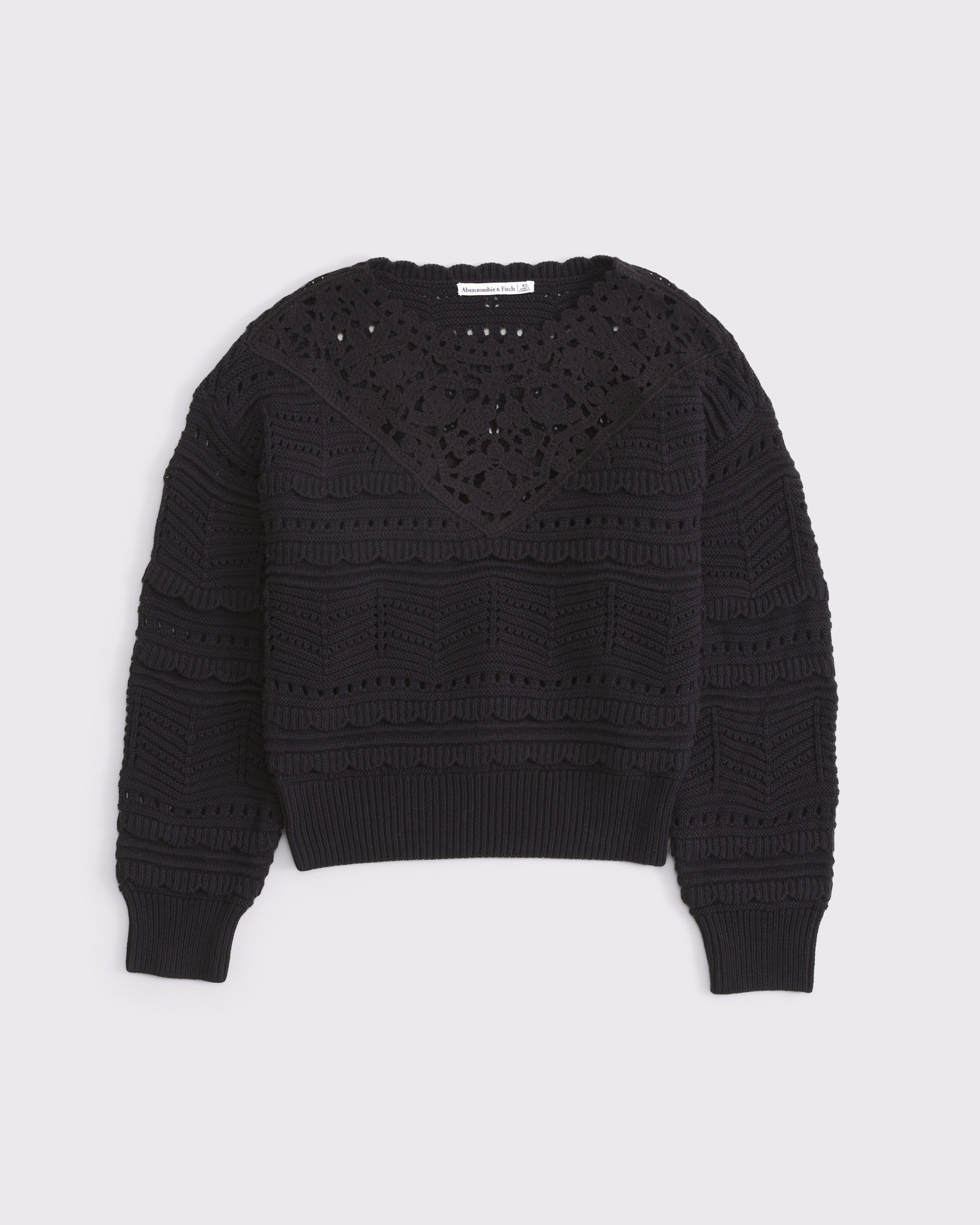 Cutwork Crew Sweater