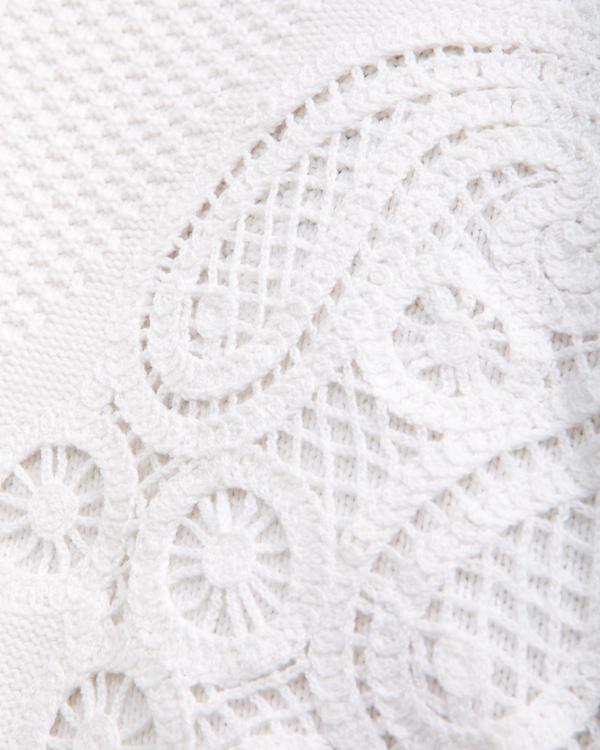 Paisley Stitch Crew Sweater