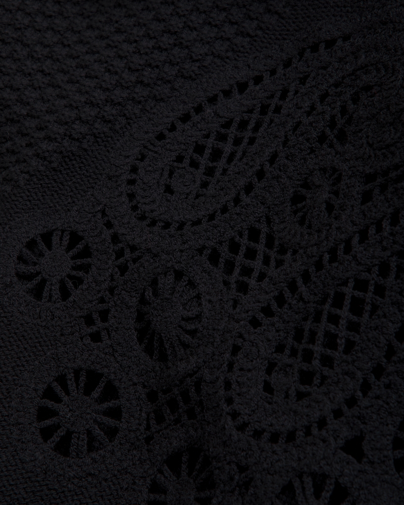 Paisley Stitch Crew Sweater