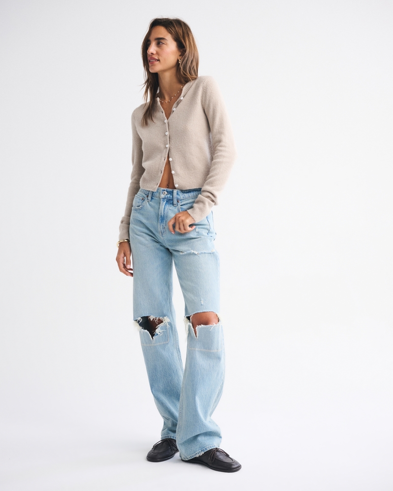 Pearl Button Crew Cardigan