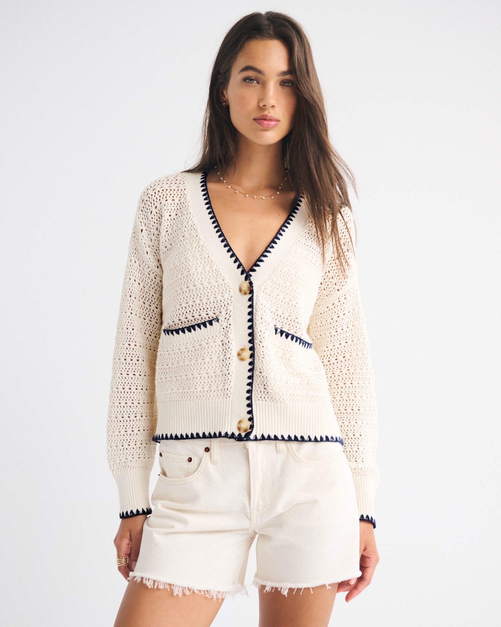 Textural Whip Stitch Cardigan