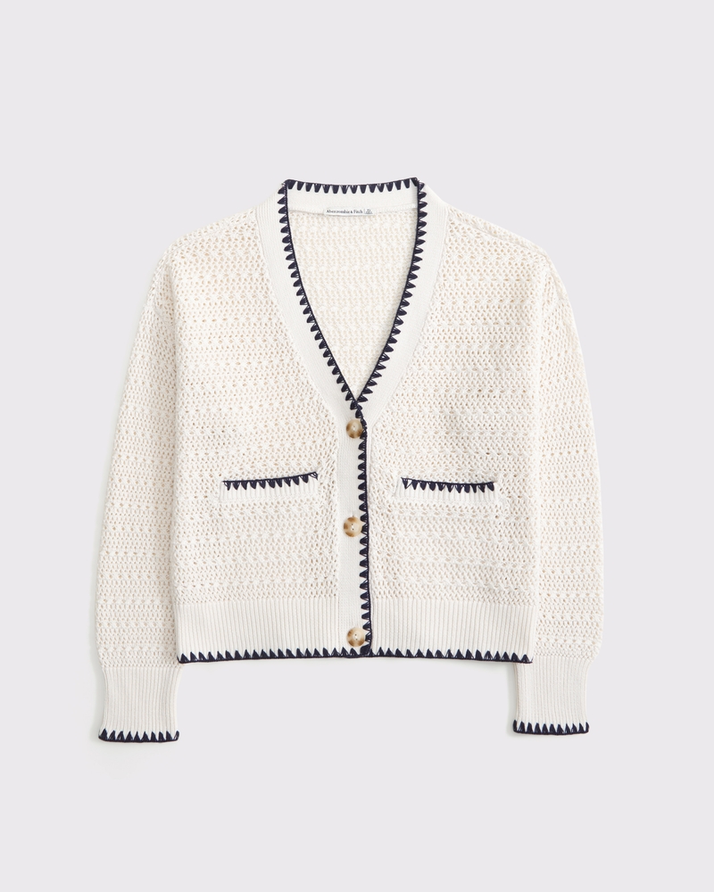 Textural Whip Stitch Cardigan