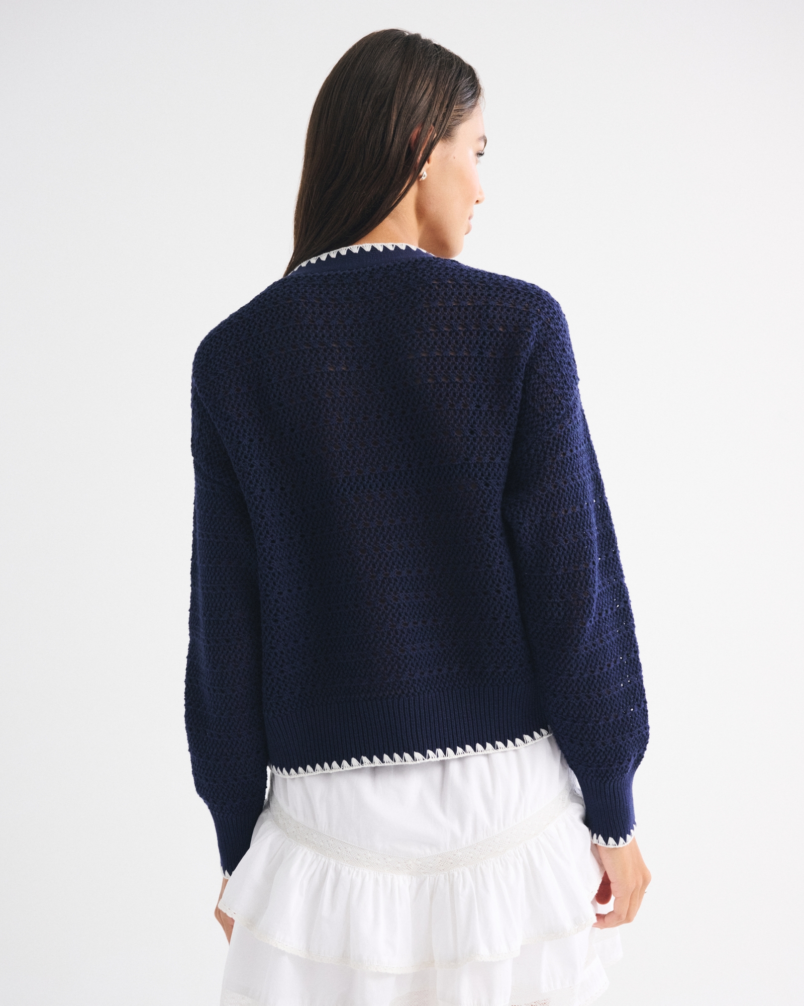 Textural Whip Stitch Cardigan