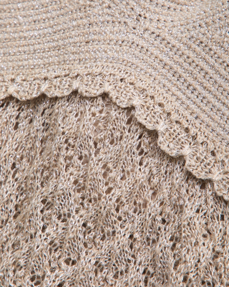 Crochet-Style Lurex Cami
