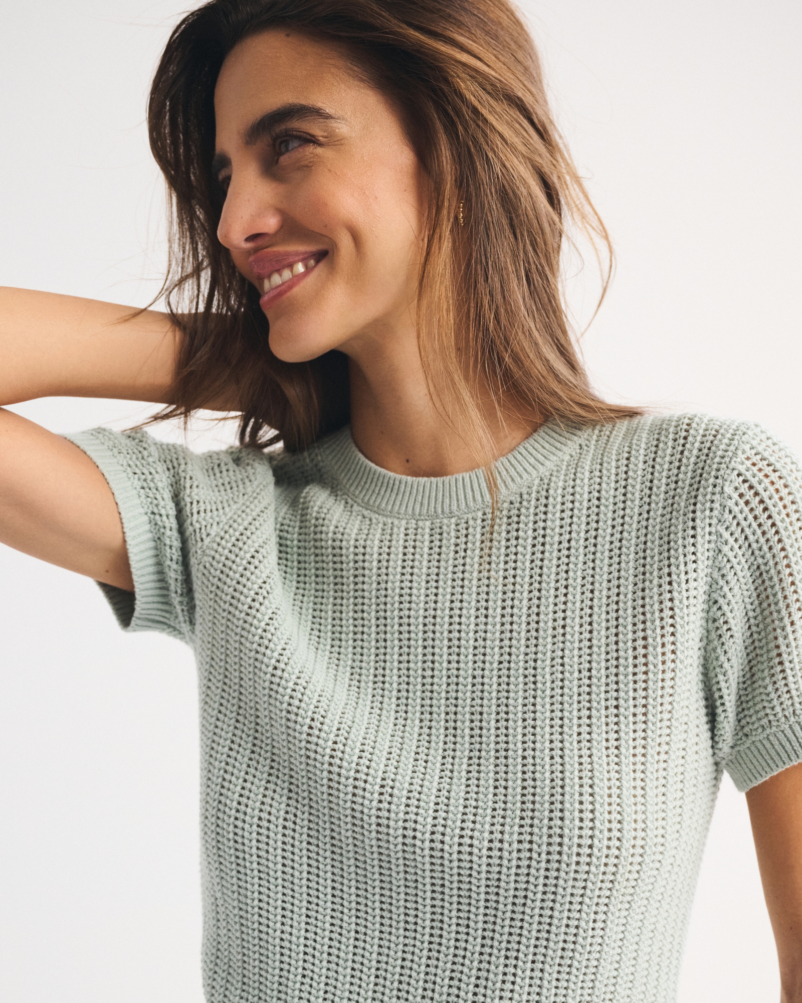Textural Stitch Sweater Tee
