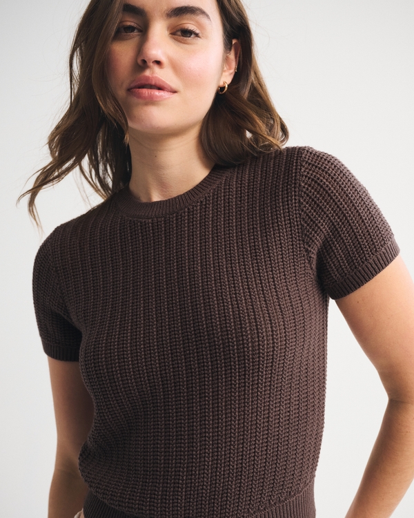 Textural Stitch Sweater Tee