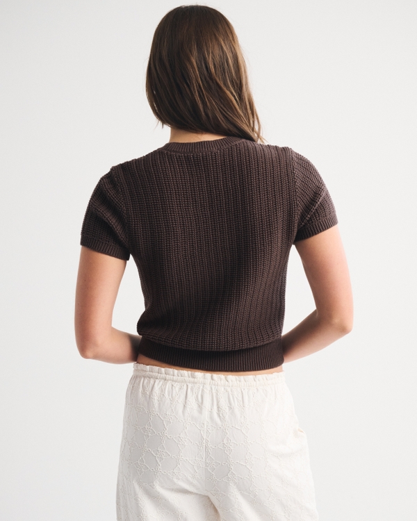 Textural Stitch Sweater Tee