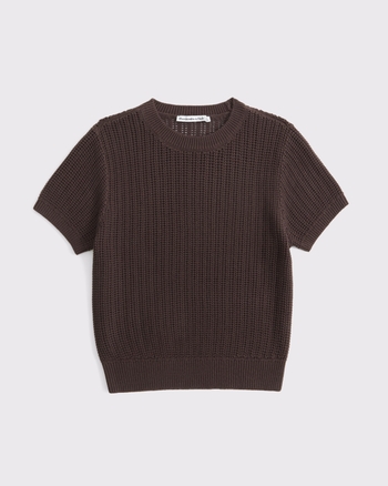 Textural Stitch Sweater Tee