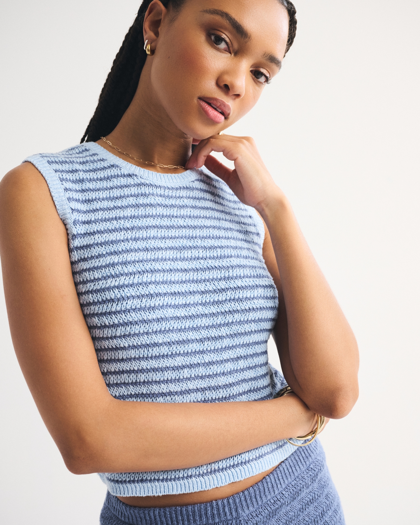 Crochet-Style Shell Top
