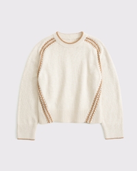 The A&F Madeline Crochet-Style Crew Sweater