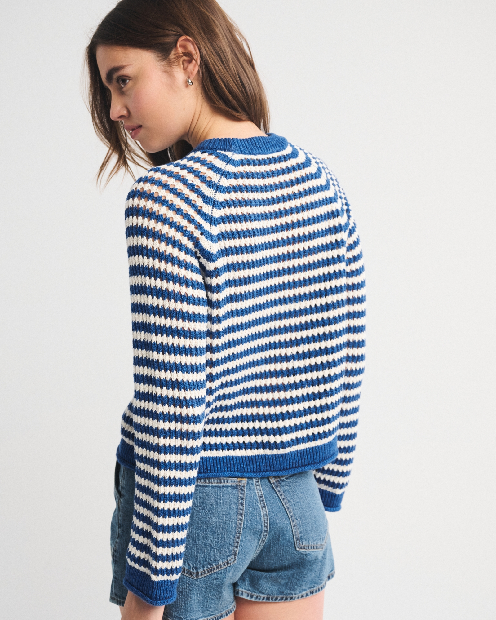 The A&F Madeline Crochet-Style Crew Sweater