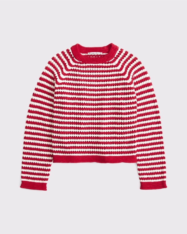 The A&F Madeline Crochet-Style Crew Sweater