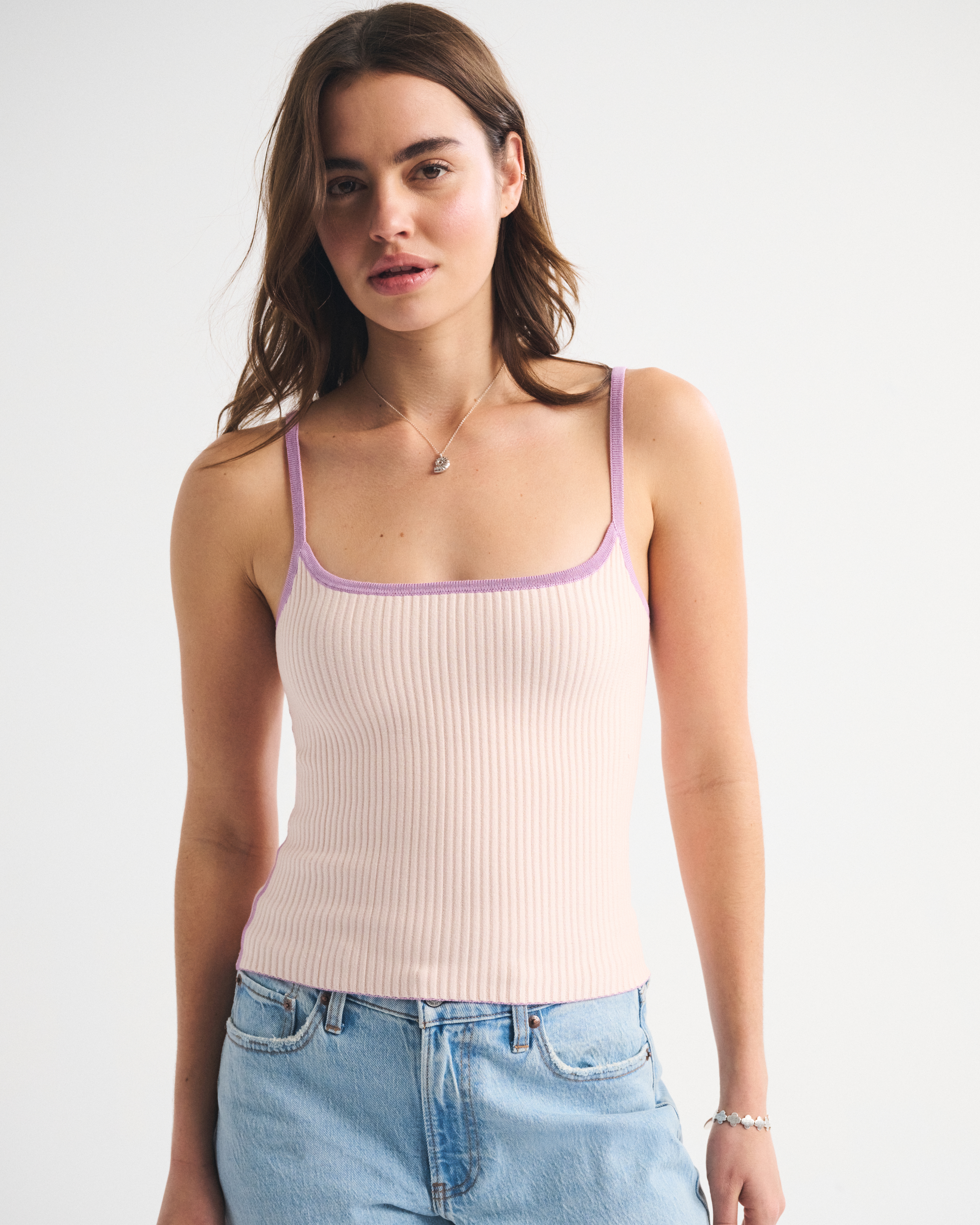 Женские топы Abercrombie & Fitch Reversible Ottoman 90s Cami — фото 2