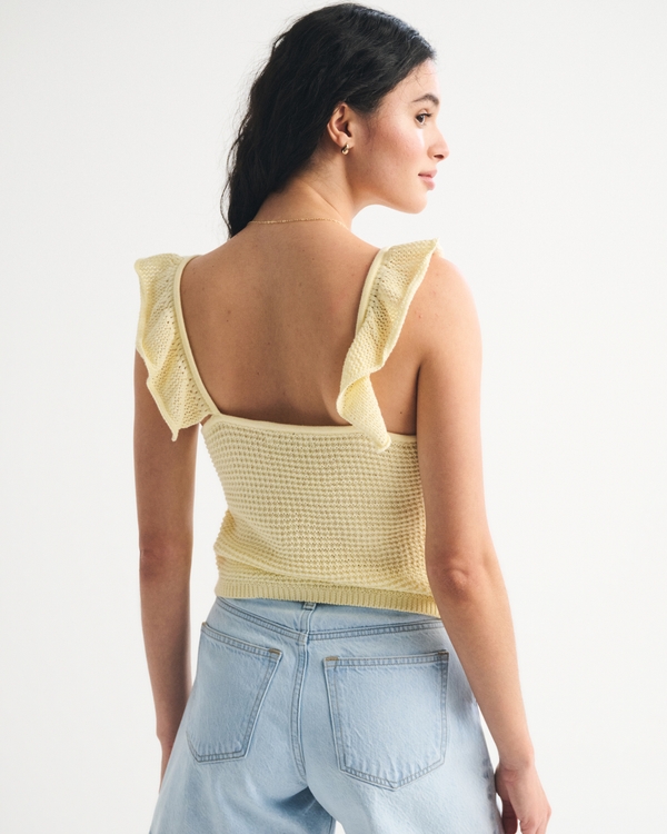 Crochet-Style Ruffle Tank