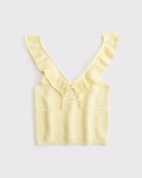 Crochet-Style Ruffle Tank