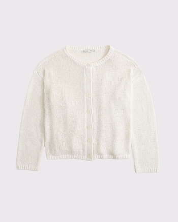 Open-Stitch Textural Crew Cardigan from Abercrombie & Fitch - $54.99