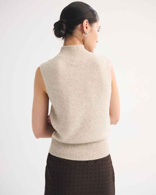 Merino Wool-Blend Sweater Shell Top