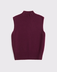 Merino Wool-Blend Sweater Shell Top