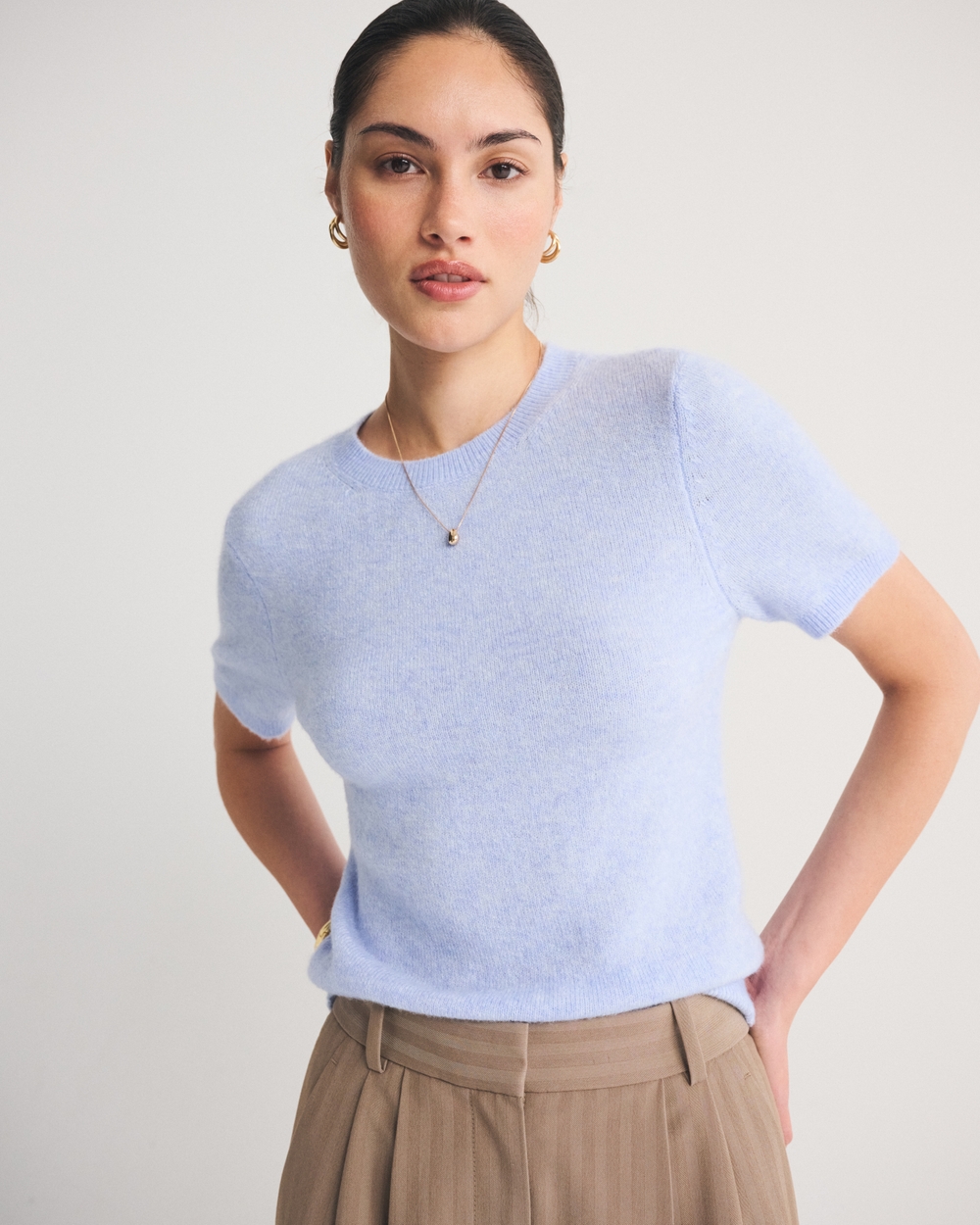 Merino Wool-Blend Sweater Tee