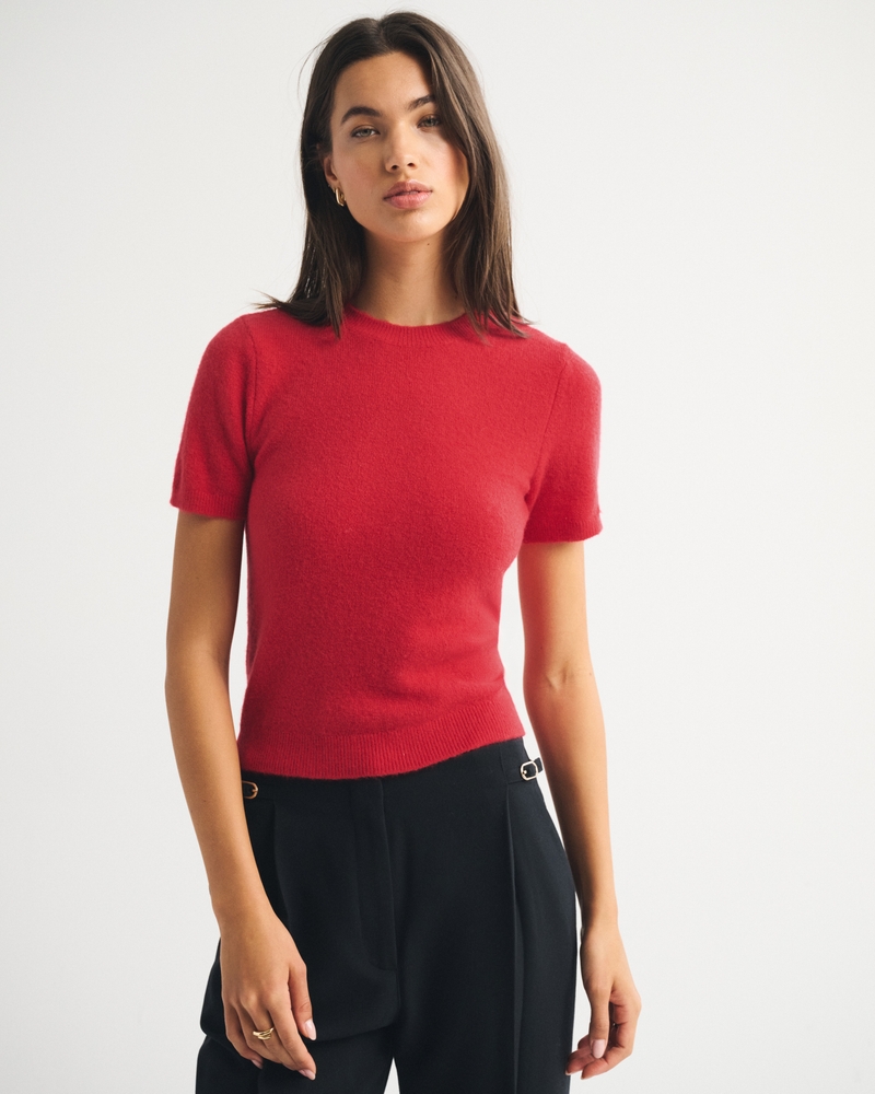 Merino Wool-Blend Sweater Tee - thumbnail 8