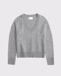 Merino Wool-Blend V-Neck Sweater