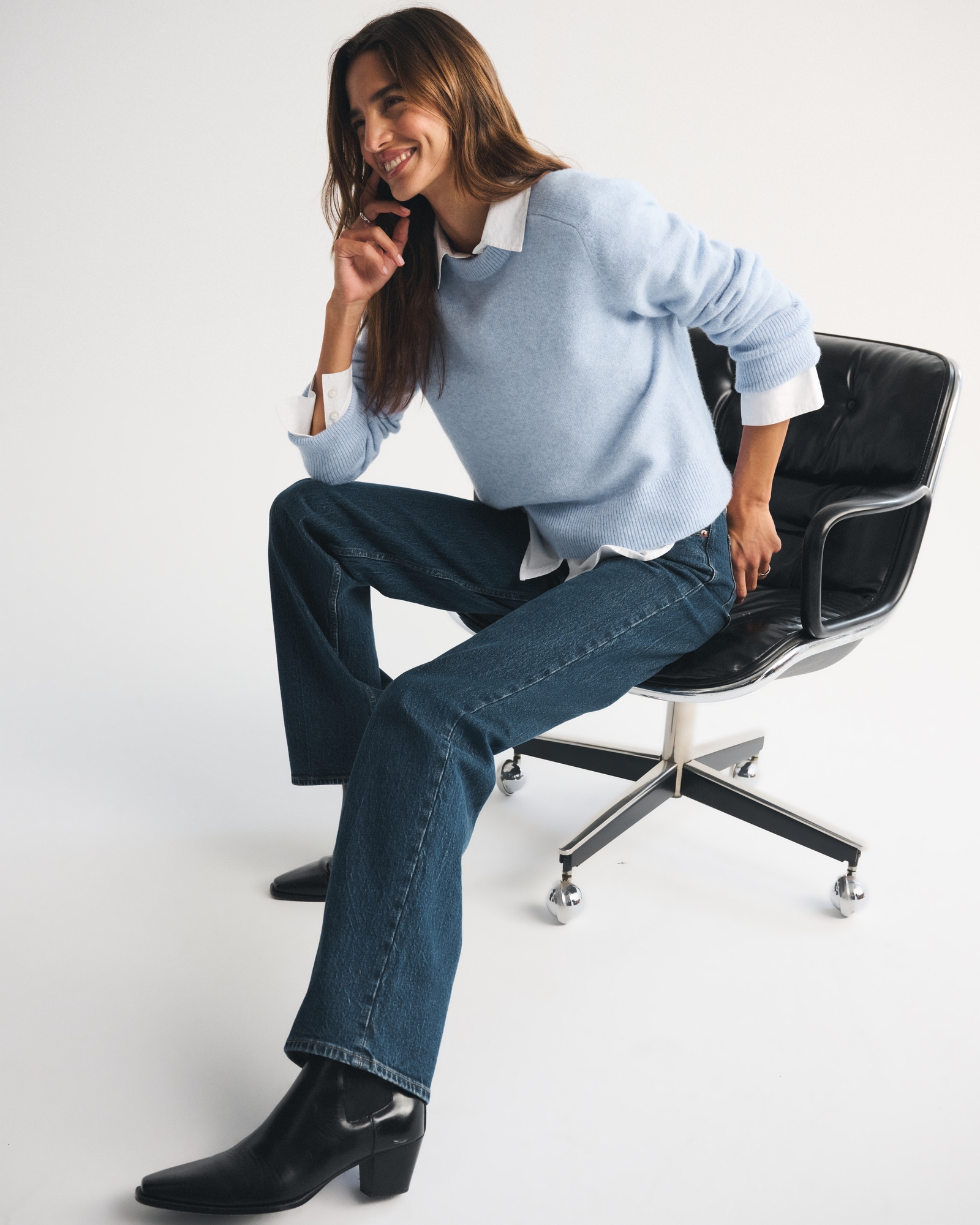 The A&F Madeline Dog Crew Sweater