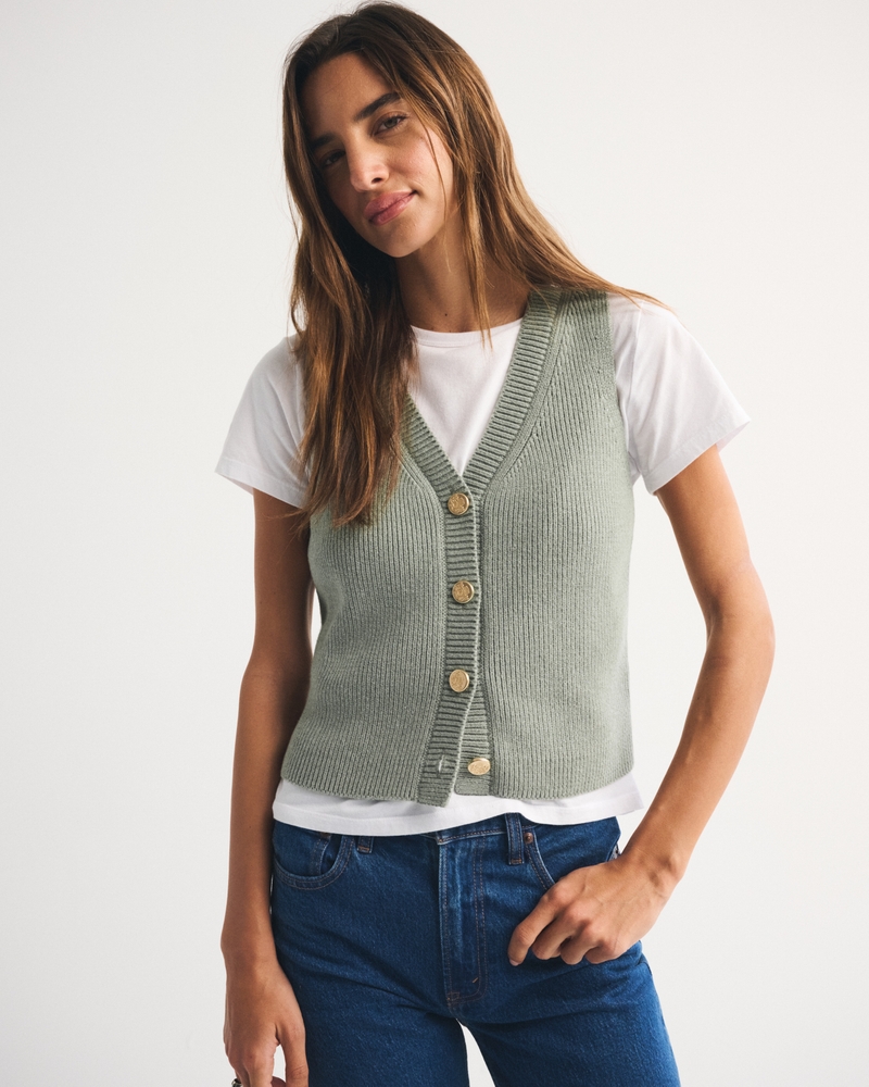 V-Neck Sweater Vest - thumbnail 7