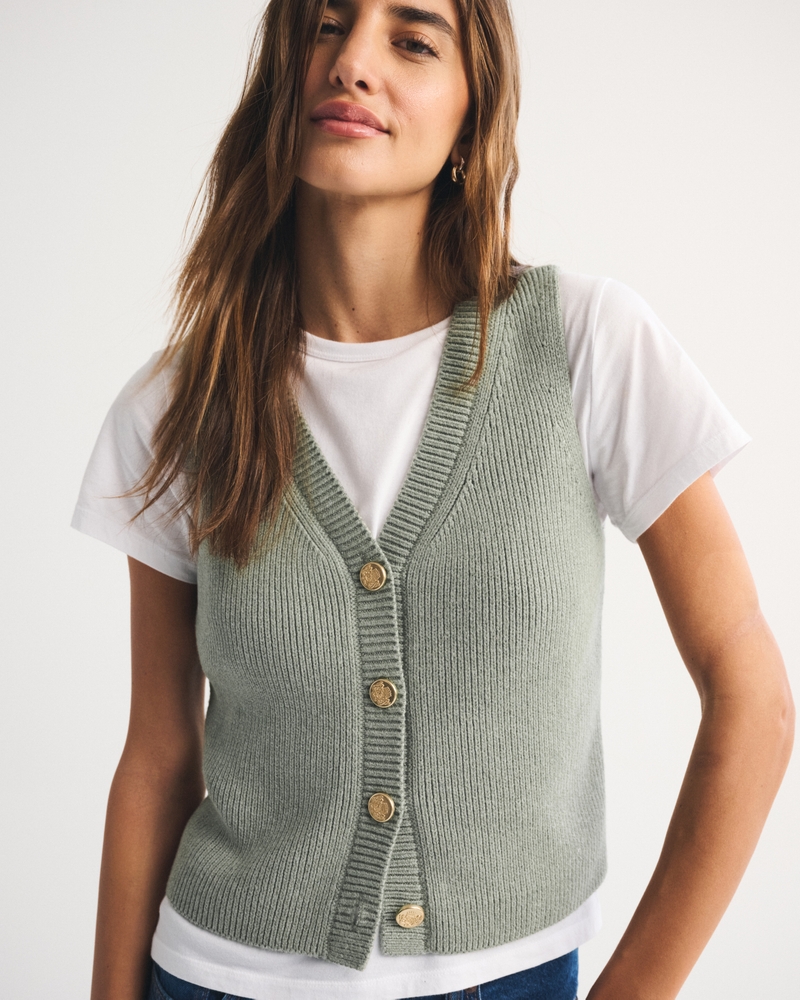 V-Neck Sweater Vest - thumbnail 8