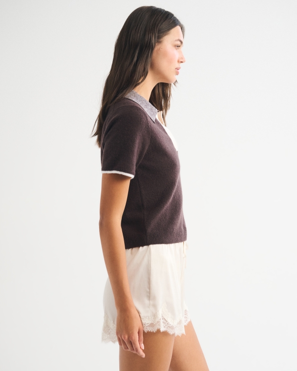 Merino Wool-Blend Sweater Polo