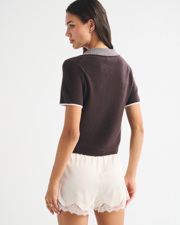 Merino Wool-Blend Sweater Polo