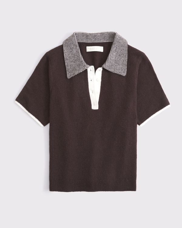 Merino Wool-Blend Sweater Polo