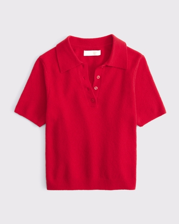 Merino Wool-Blend Sweater Polo from Abercrombie & Fitch - $34.99