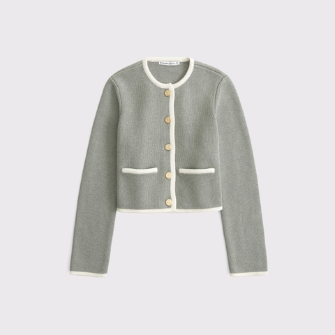 Женские свитеры Abercrombie & Fitch Collarless Sweater Jacket