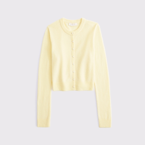 Женские кардиганы Abercrombie & Fitch Merino Wool-Blend Shrunken Crew Cardigan
